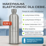 Infinity Edelstahlflasche für Aarke, Philips, Brita