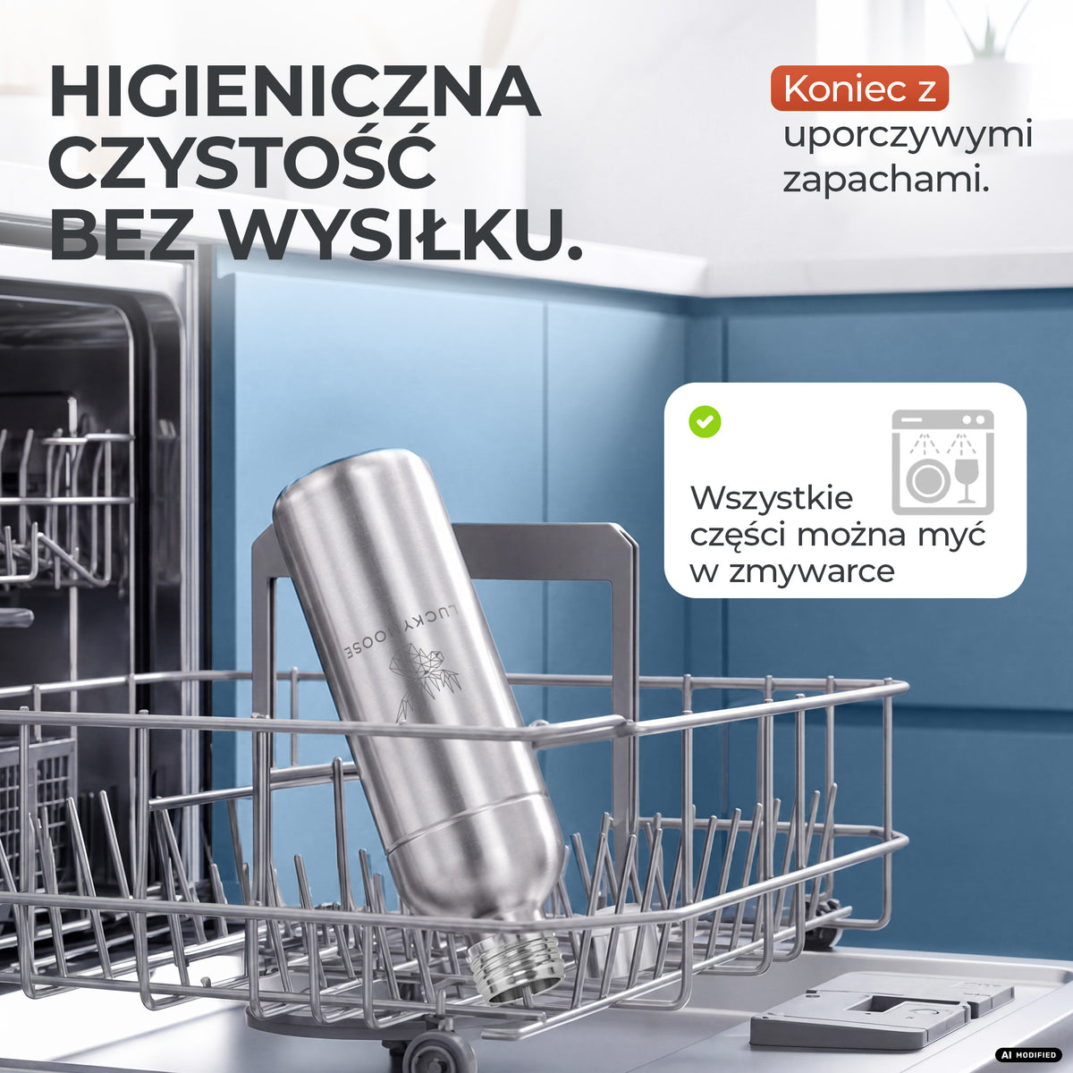 Infinity Edelstahlflasche für Aarke, Philips, Brita