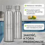 Infinity Edelstahlflasche für Aarke, Philips, Brita