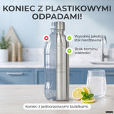 Infinity Edelstahlflasche für Aarke, Philips, Brita
