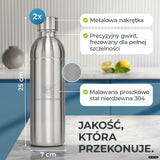 Infinity Edelstahlflasche für Aarke, Philips, Brita