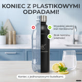 Infinity Edelstahlflasche für Aarke, Philips, Brita