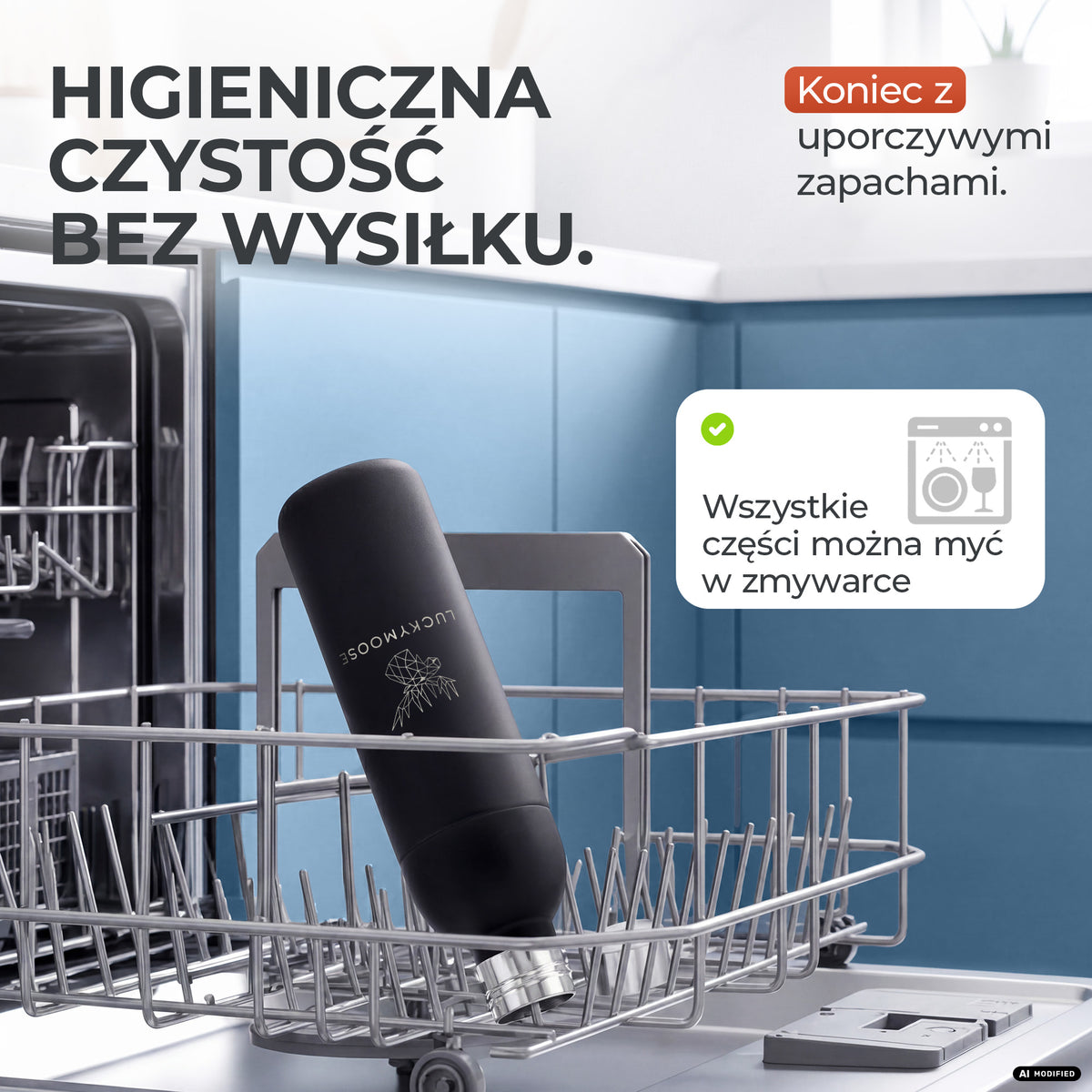 Infinity Edelstahlflasche für Aarke, Philips, Brita