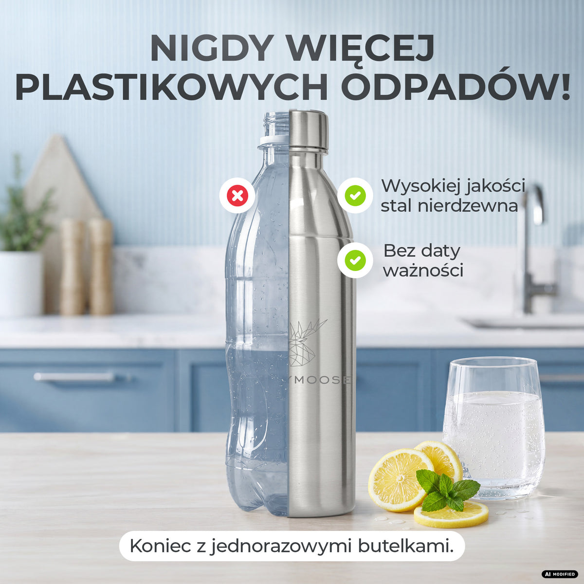 Infinity Edelstahlflasche für Sodastream TERRA & DUO