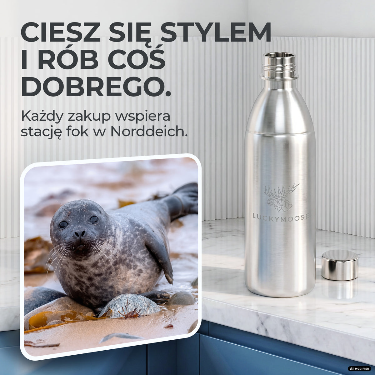 Infinity Edelstahlflasche für Sodastream TERRA & DUO
