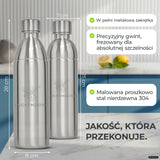 Infinity Edelstahlflasche für Sodastream TERRA & DUO