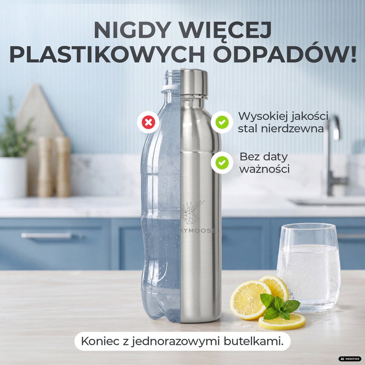 Infinity Edelstahlflasche für Sodastream TERRA & DUO