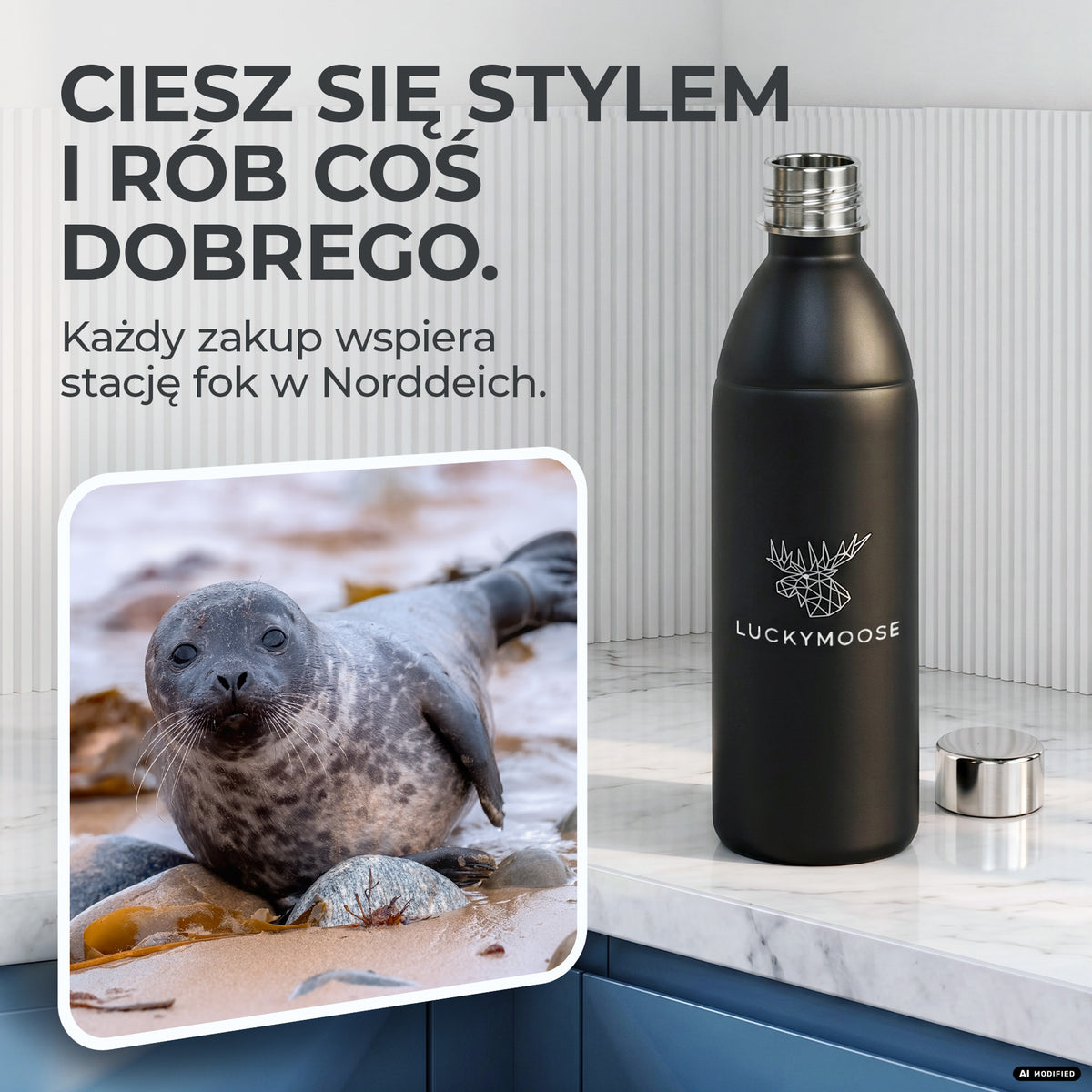 Infinity Edelstahlflasche für Sodastream TERRA & DUO