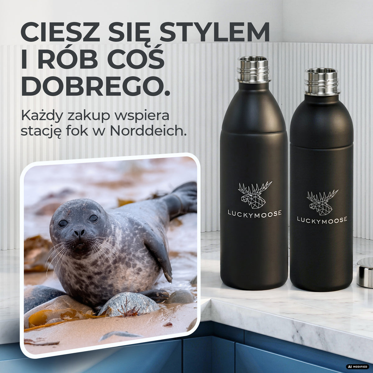 Infinity Edelstahlflasche für Sodastream TERRA & DUO