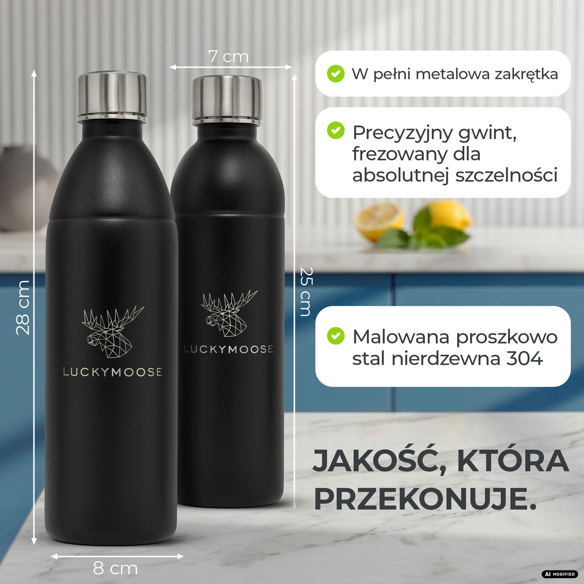 Infinity Edelstahlflasche für Sodastream TERRA & DUO