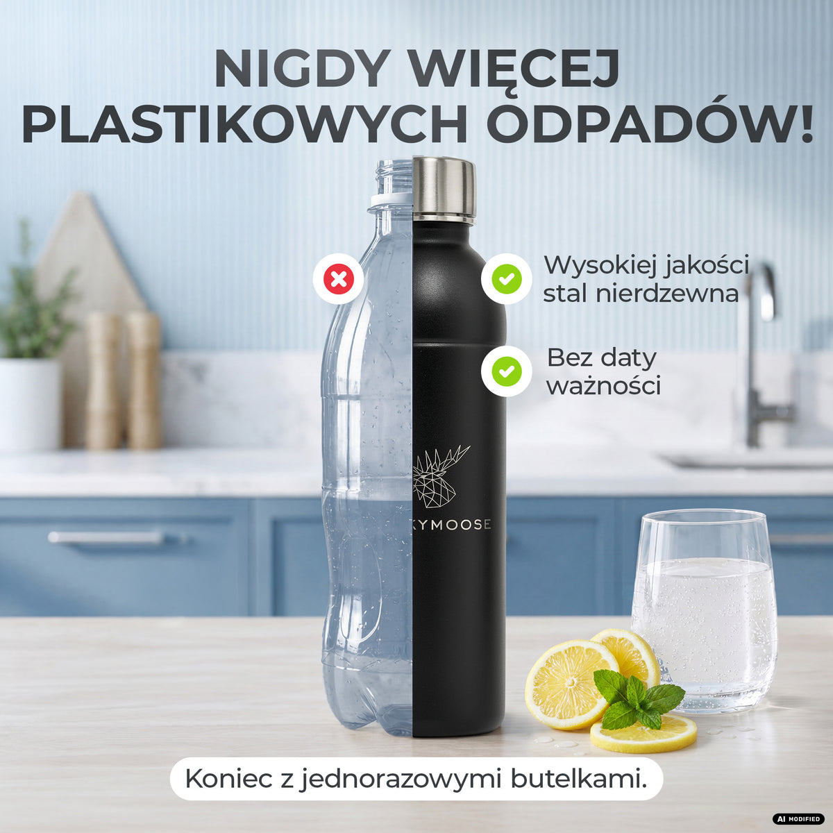 Infinity Edelstahlflasche für Sodastream TERRA & DUO