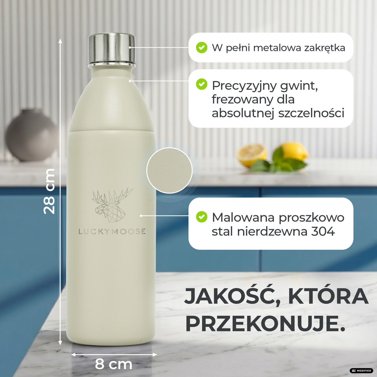 Infinity Edelstahlflasche für Sodastream TERRA & DUO