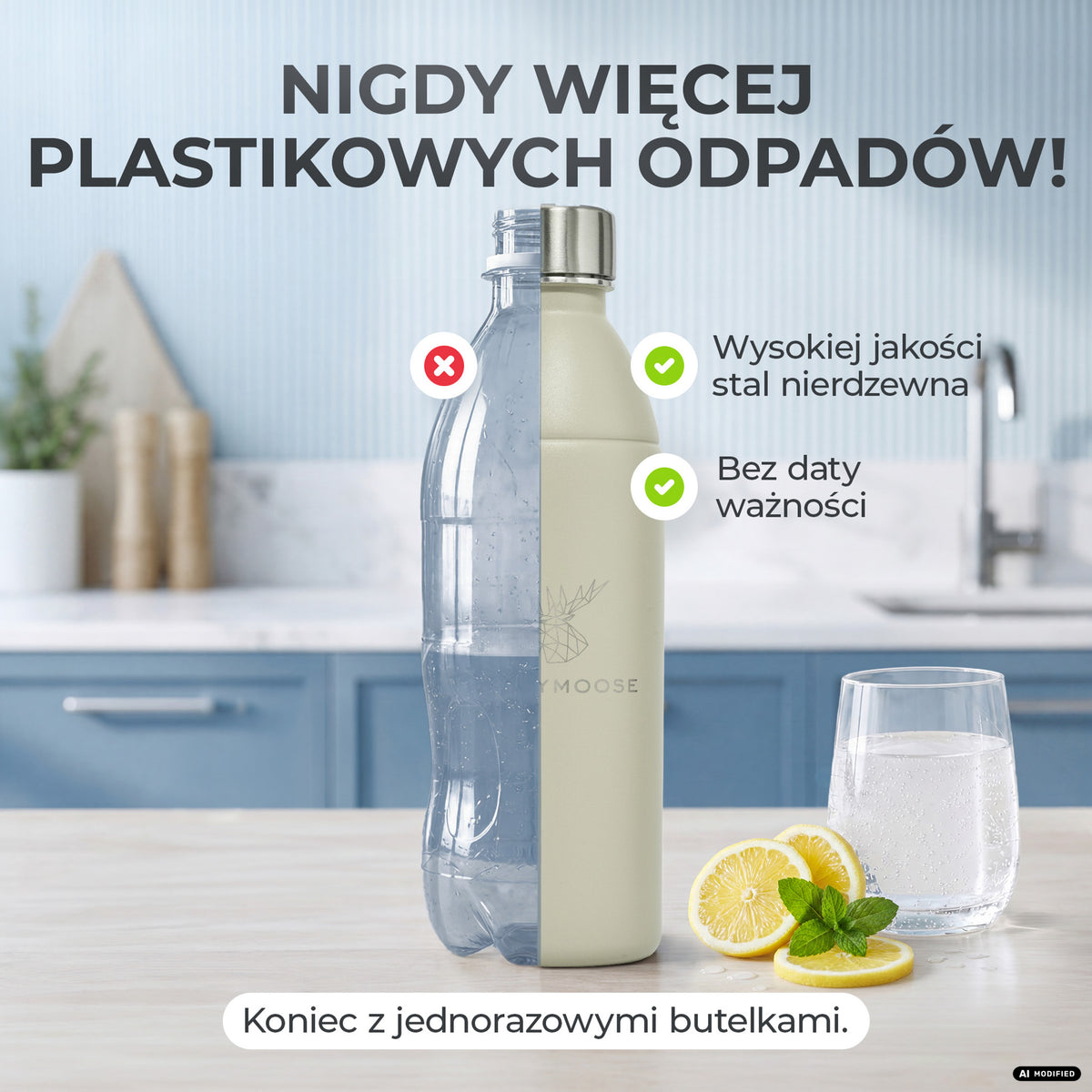 Infinity Edelstahlflasche für Sodastream TERRA & DUO
