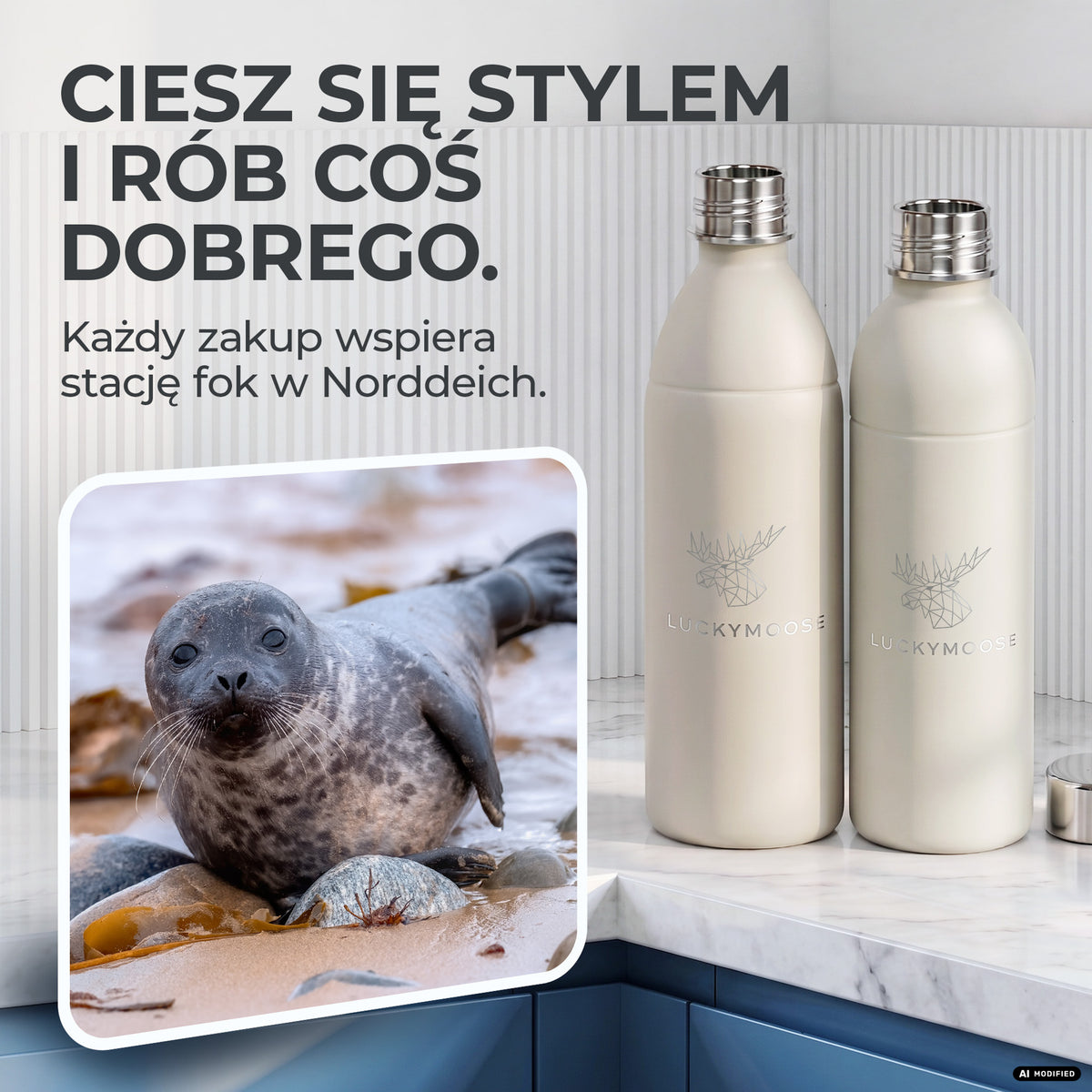 Infinity Edelstahlflasche für Sodastream TERRA & DUO