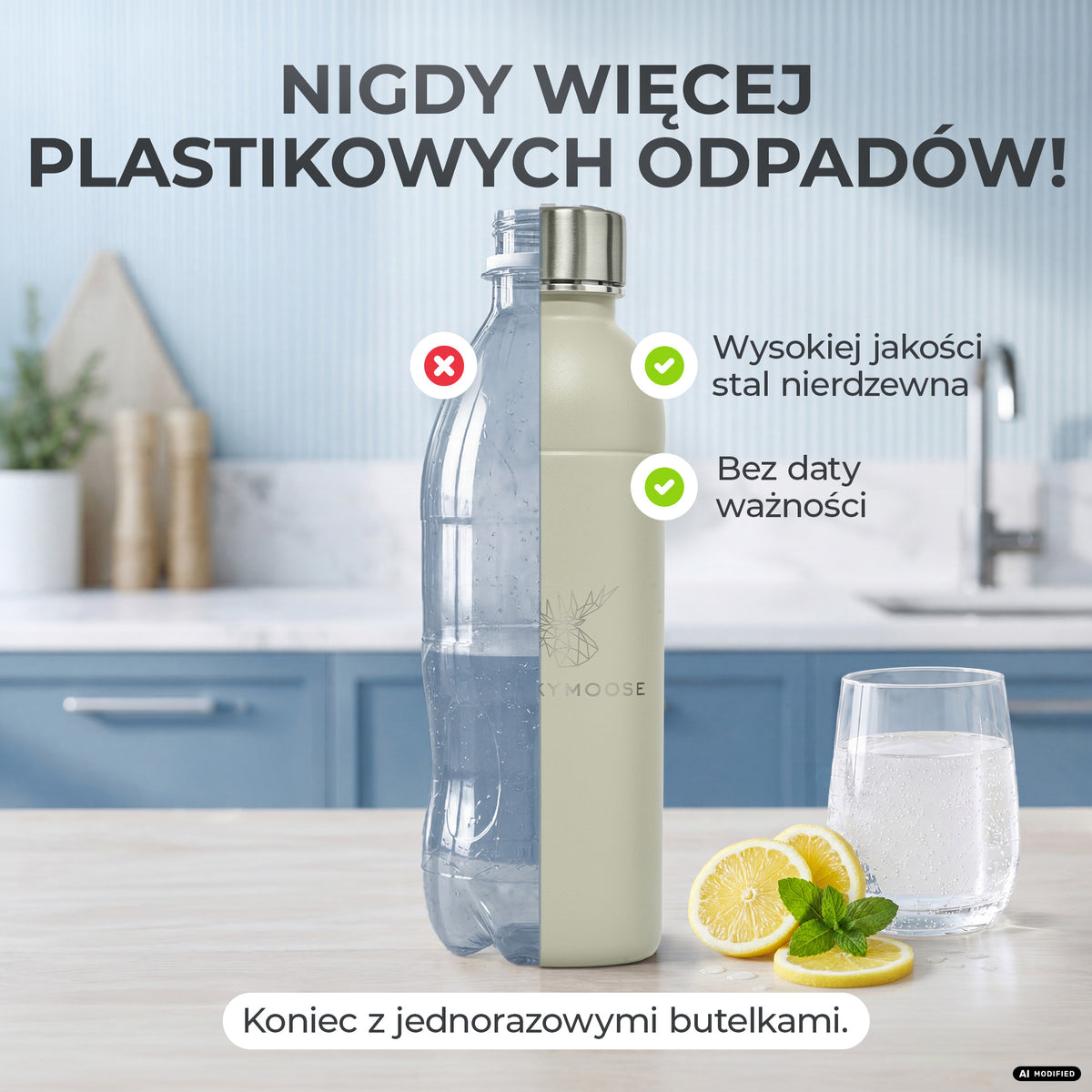 Infinity Edelstahlflasche für Sodastream TERRA & DUO