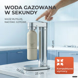 Infinity-S Wassersprudler mit 1,25L Edelstahlflaschen