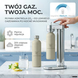 Infinity-S Wassersprudler mit 1,25L Edelstahlflaschen
