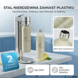 Infinity-S Wassersprudler mit 1,25L Edelstahlflaschen