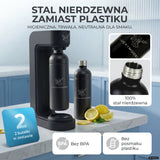 Infinity Wassersprudler mit 1,25L Edelstahlflaschen