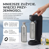 Infinity Wassersprudler mit 1,25L Edelstahlflaschen