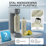 Infinity Wassersprudler mit 1,25L Edelstahlflaschen