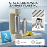 Infinity Wassersprudler mit 1,25L Edelstahlflaschen